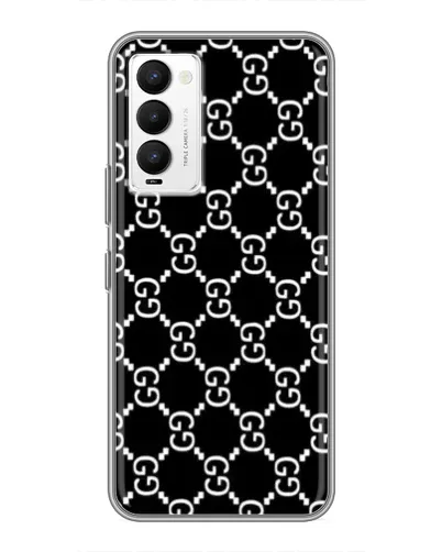 Чехол для TECNO Camon 18 / Camon 18P с картинкой «Gucci — сетчатый паттерн»