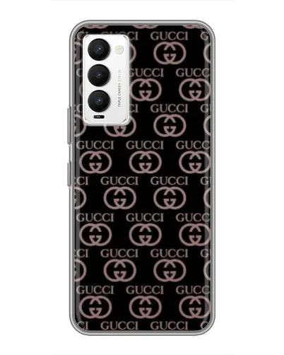 Чехол для TECNO Camon 18 / Camon 18P с картинкой «Классическая монограмма Gucci»