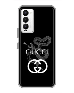 Чехол для TECNO Camon 18 / Camon 18P с картинкой «Gucci — серебряная змея»