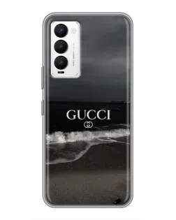 Чехол для TECNO Camon 18 / Camon 18P с картинкой «Gucci — морской прибой»