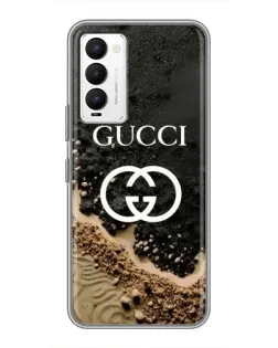 Чехол для TECNO Camon 18 / Camon 18P с картинкой «Gucci — песчаные дюны»