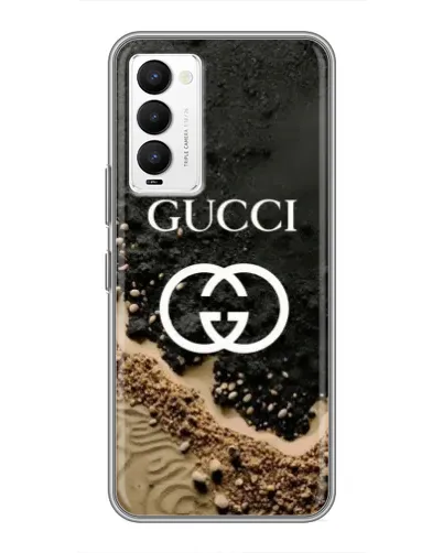 Чехол для TECNO Camon 18 / Camon 18P с картинкой «Gucci — песчаные дюны»