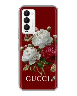 Чехол для TECNO Camon 18 / Camon 18P с картинкой «Gucci —  сад»