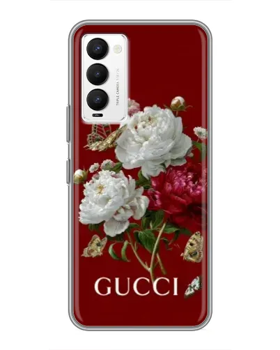 Чехол для TECNO Camon 18 / Camon 18P с картинкой «Gucci —  сад»