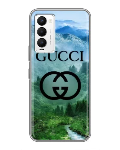 Чехол для TECNO Camon 18 / Camon 18P с картинкой «Gucci — горный пейзаж»