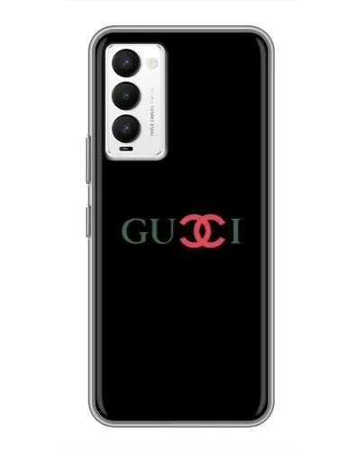 Чехол для TECNO Camon 18 / Camon 18P с картинкой «Gucci — красный градиент»