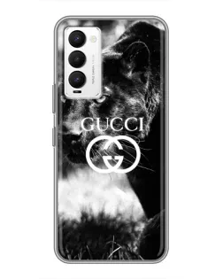 Чехол для TECNO Camon 18 / Camon 18P с картинкой «Gucci — дикая природа»