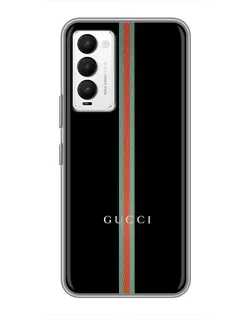 Чехол для TECNO Camon 18 / Camon 18P с картинкой «Gucci — строгая линия»