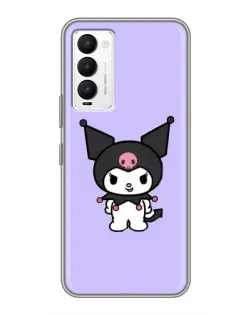 Чехол для TECNO Camon 18 / Camon 18P с картинкой «Kuromi — нежный фиолетовый»