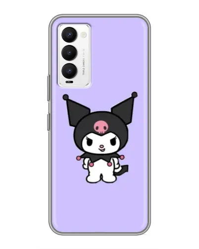 Чехол для TECNO Camon 18 / Camon 18P с картинкой «Kuromi — нежный фиолетовый»