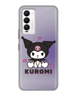 Чехол для TECNO Camon 18 / Camon 18P с картинкой «Kuromi — фиолетовый арт»