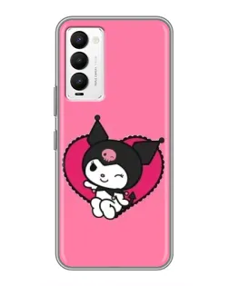 Чехол для TECNO Camon 18 / Camon 18P с картинкой «Kuromi — любовь в сердце»