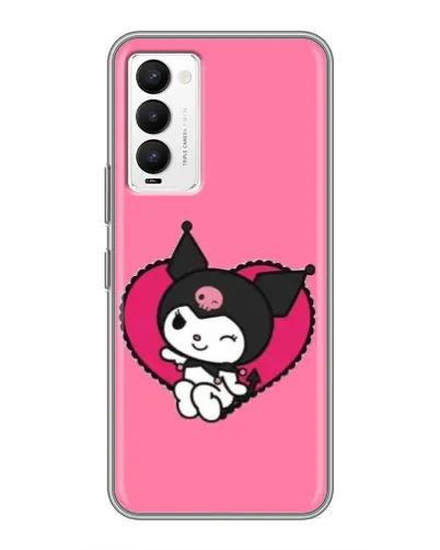 Чехол для TECNO Camon 18 / Camon 18P с картинкой «Kuromi — любовь в сердце»