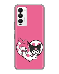 Чехол для TECNO Camon 18 / Camon 18P с картинкой «Kuromi и My Melody»