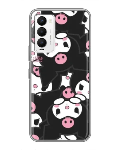 Чехол для TECNO Camon 18 / Camon 18P с картинкой «Паттерн голов Куроми»