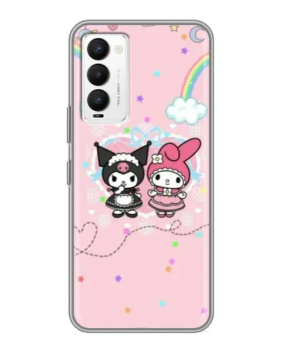 Чехол для TECNO Camon 18 / Camon 18P с картинкой «My Melody и Kuromi»