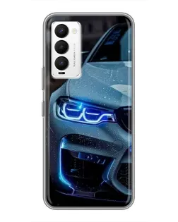 Чехол для TECNO Camon 18 / Camon 18P с картинкой «Взгляд BMW с синими фарами» Чехол для TECNO Camon 18 / Camon 18P с картинкой «Взгляд BMW с синими фарами»