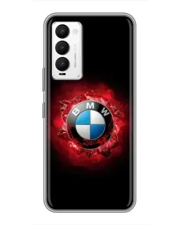 Чехол для TECNO Camon 18 / Camon 18P с картинкой «Логотип BMW — вспышка»