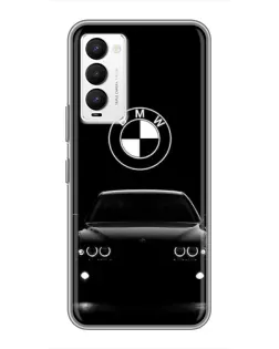 Чехол для TECNO Camon 18 / Camon 18P с картинкой «BMW — взгляд из темноты»