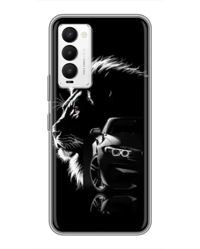 Чехол для TECNO Camon 18 / Camon 18P с картинкой «BMW и лев» Чехол для TECNO Camon 18 / Camon 18P с картинкой «BMW и лев»