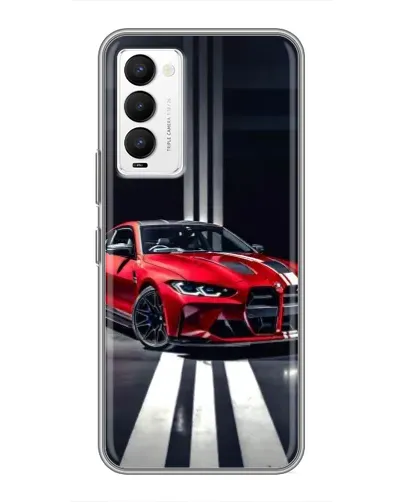Чехол для TECNO Camon 18 / Camon 18P с картинкой «Красная BMW на дороге» Чехол для TECNO Camon 18 / Camon 18P с картинкой «Красная BMW на дороге»