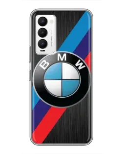 Чехол для TECNO Camon 18 / Camon 18P с картинкой «BMW M-stripes стиль»
