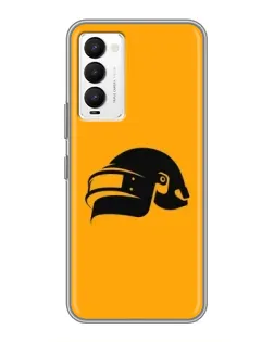 Чехол для TECNO Camon 18 / Camon 18P с картинкой «PUBG — золотой шлем»