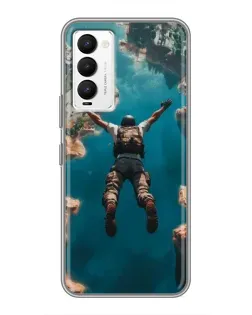 Чехол для TECNO Camon 18 / Camon 18P с картинкой «PUBG — свободное падение»