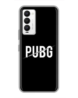 Чехол для TECNO Camon 18 / Camon 18P с картинкой «PUBG — белый логотип»