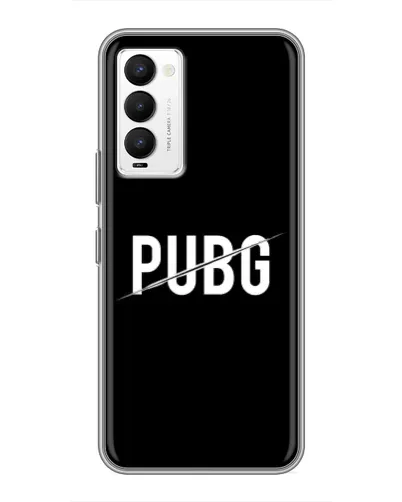 Чехол для TECNO Camon 18 / Camon 18P с картинкой «PUBG — белый логотип» Чехол для TECNO Camon 18 / Camon 18P с картинкой «PUBG — белый логотип»