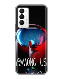Чехол для TECNO Camon 18 / Camon 18P с картинкой «Красный импостер — макро» Чехол для TECNO Camon 18 / Camon 18P с картинкой «Красный импостер — макро»