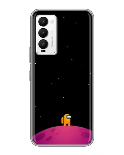 Чехол для TECNO Camon 18 / Camon 18P с картинкой «Одинокий герой на планете»