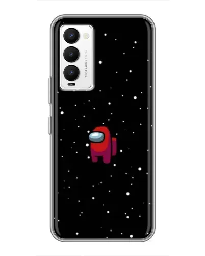Чехол для TECNO Camon 18 / Camon 18P с картинкой «Красный Among Us»