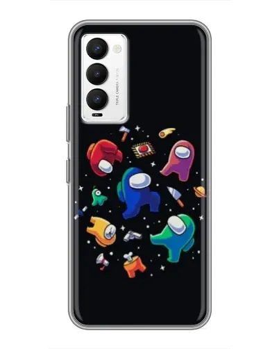Чехол для TECNO Camon 18 / Camon 18P с картинкой «Among Us космос»