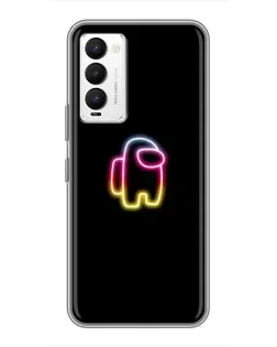 Чехол для TECNO Camon 18 / Camon 18P с картинкой «Among Us градиент»