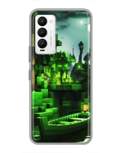 Чехол для TECNO Camon 18 / Camon 18P с картинкой «Minecraft лесной пейзаж» Чехол для TECNO Camon 18 / Camon 18P с картинкой «Minecraft лесной пейзаж»