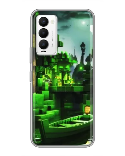 Чехол для TECNO Camon 18 / Camon 18P с картинкой «Minecraft лесной пейзаж» Чехол для TECNO Camon 18 / Camon 18P с картинкой «Minecraft лесной пейзаж»