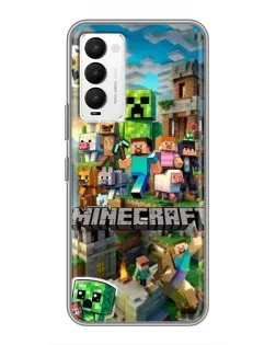 Чехол для TECNO Camon 18 / Camon 18P с картинкой «Замок Minecraft» Чехол для TECNO Camon 18 / Camon 18P с картинкой «Замок Minecraft»
