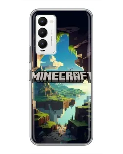 Чехол для TECNO Camon 18 / Camon 18P с картинкой «Пещера Майнкрафт» Чехол для TECNO Camon 18 / Camon 18P с картинкой «Пещера Майнкрафт»