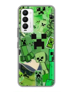 Чехол для TECNO Camon 18 / Camon 18P с картинкой «Криперы Minecraft» Чехол для TECNO Camon 18 / Camon 18P с картинкой «Криперы Minecraft»