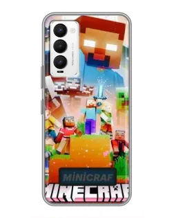 Чехол для TECNO Camon 18 / Camon 18P с картинкой «Minecraft герои игры» Чехол для TECNO Camon 18 / Camon 18P с картинкой «Minecraft герои игры»