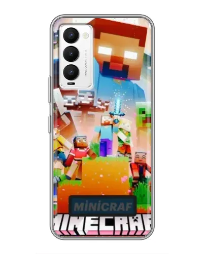 Чехол для TECNO Camon 18 / Camon 18P с картинкой «Minecraft герои игры» Чехол для TECNO Camon 18 / Camon 18P с картинкой «Minecraft герои игры»