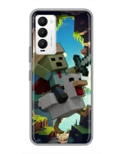 Чехол для TECNO Camon 18 / Camon 18P с картинкой «Стив и гусь» Чехол для TECNO Camon 18 / Camon 18P с картинкой «Стив и гусь»