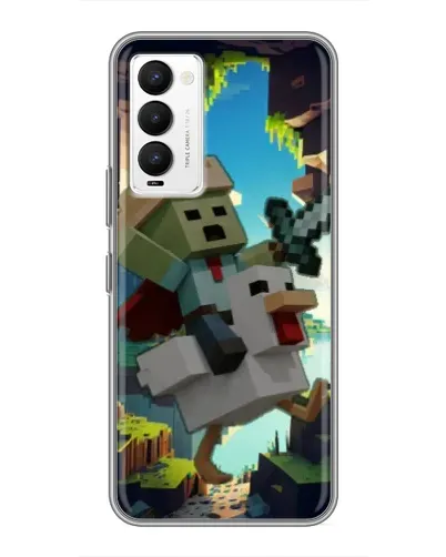 Чехол для TECNO Camon 18 / Camon 18P с картинкой «Стив и гусь» Чехол для TECNO Camon 18 / Camon 18P с картинкой «Стив и гусь»