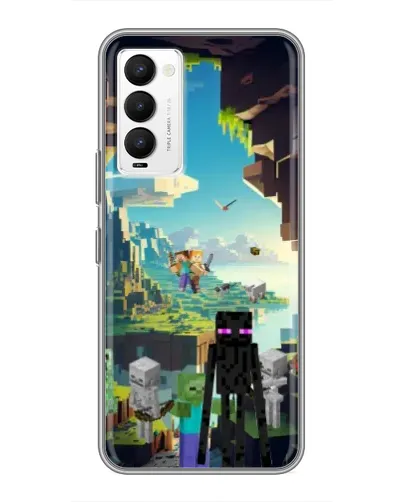 Чехол для TECNO Camon 18 / Camon 18P с картинкой «Эндермен в лесу» Чехол для TECNO Camon 18 / Camon 18P с картинкой «Эндермен в лесу»