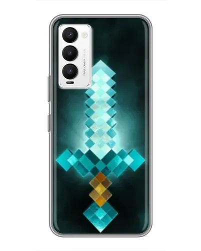 Чехол для TECNO Camon 18 / Camon 18P с картинкой «Алмазный меч неон» Чехол для TECNO Camon 18 / Camon 18P с картинкой «Алмазный меч неон»