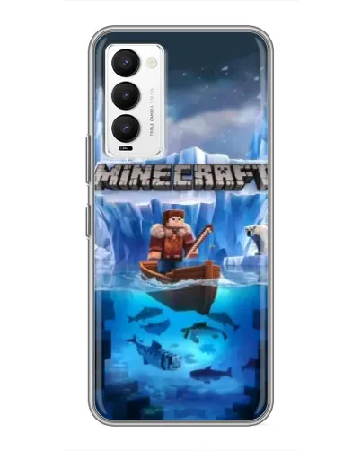 Чехол для TECNO Camon 18 / Camon 18P с картинкой «Minecraft ледяной мир» Чехол для TECNO Camon 18 / Camon 18P с картинкой «Minecraft ледяной мир»