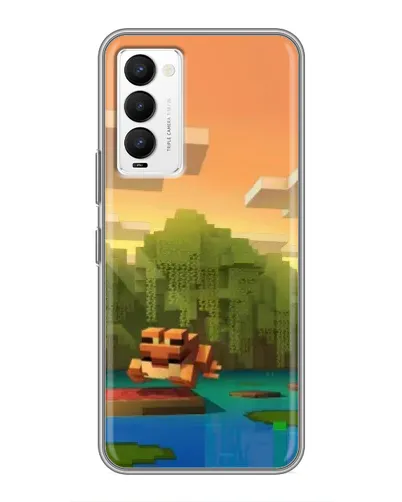 Чехол для TECNO Camon 18 / Camon 18P с картинкой «Майнкрафт закат солнца» Чехол для TECNO Camon 18 / Camon 18P с картинкой «Майнкрафт закат солнца»