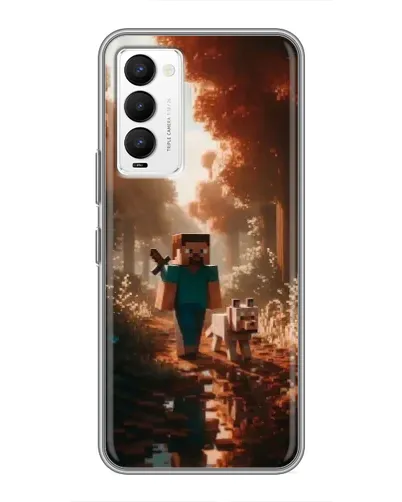Чехол для TECNO Camon 18 / Camon 18P с картинкой «Стив в лесу» Чехол для TECNO Camon 18 / Camon 18P с картинкой «Стив в лесу»