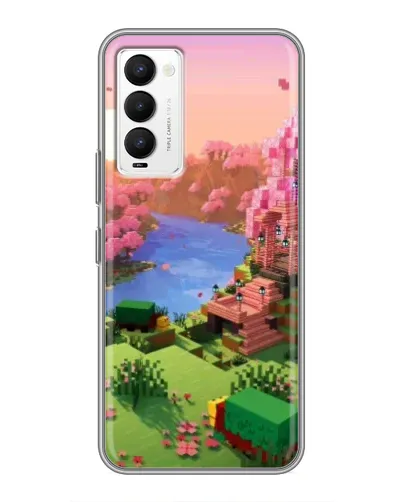 Чехол для TECNO Camon 18 / Camon 18P с картинкой «Розовое дерево Minecraft» Чехол для TECNO Camon 18 / Camon 18P с картинкой «Розовое дерево Minecraft»